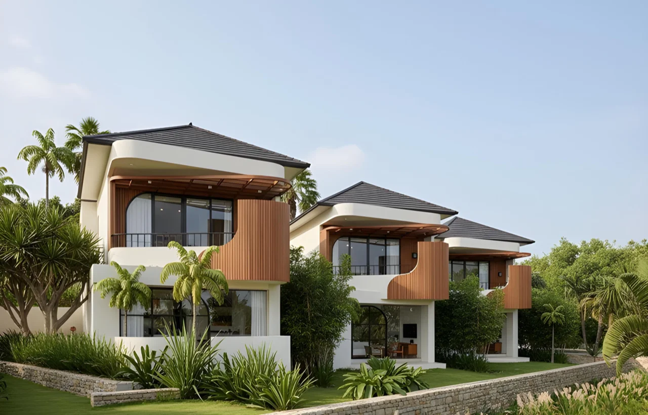 Détail de la façade