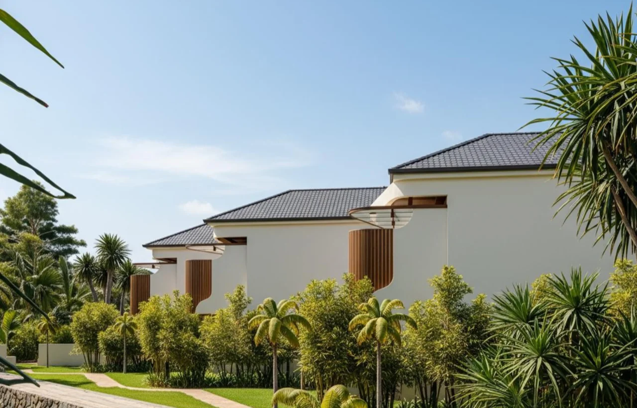 Vue d'ensemble des villas